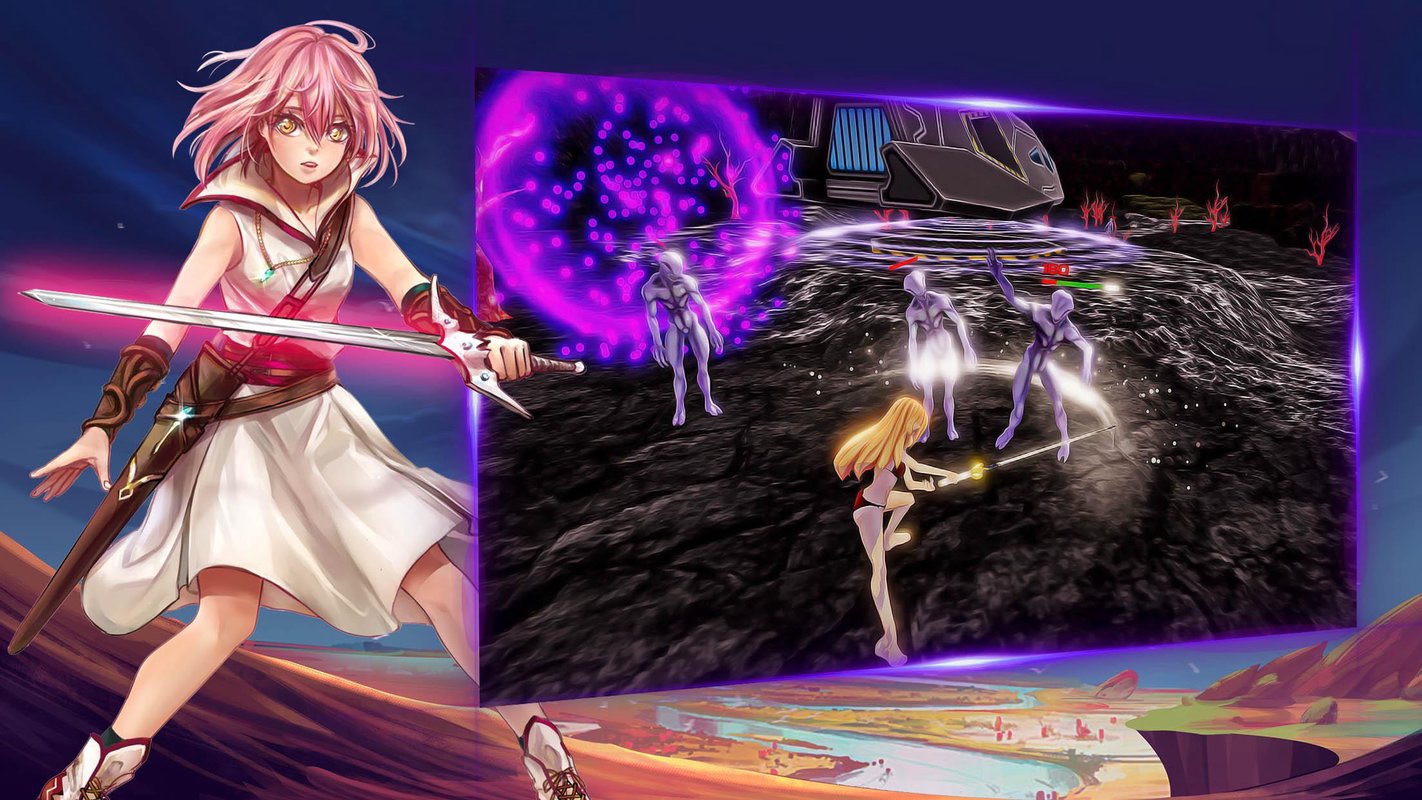 高中女生太空剑斗游戏