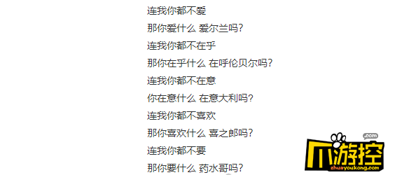 我你都不在意那你在意什么在意大利吗什么意思